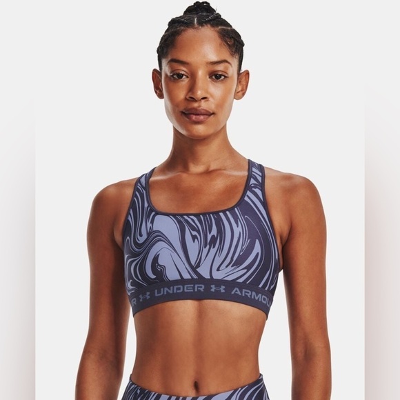 Under Armour Other - NWT $40 Women's Under Armour Mid Crossback Print Size 3X Sports Bra